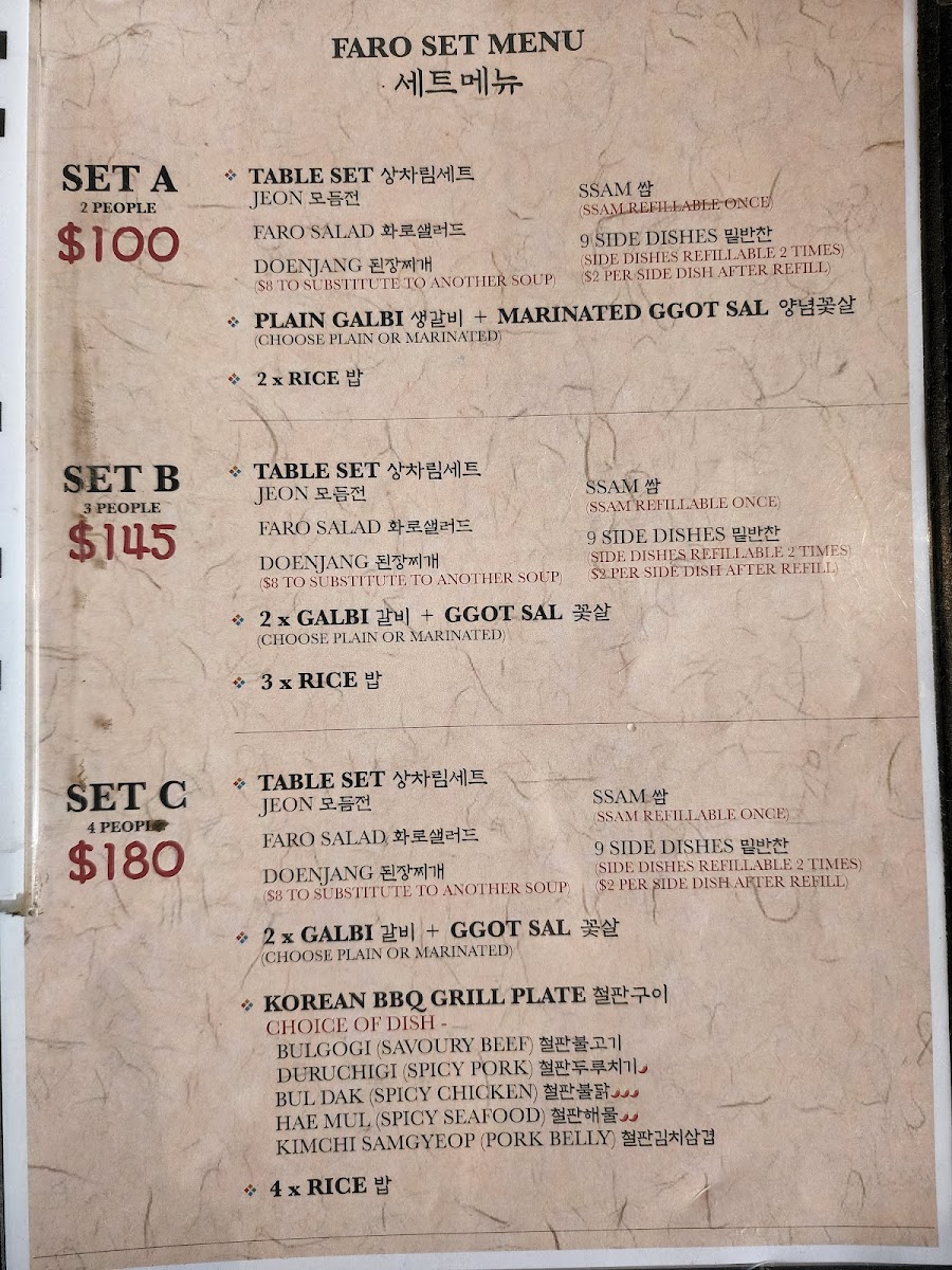 Menu Faro Korean Restaurant-9